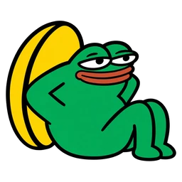 moin frog leaning back, relaxed