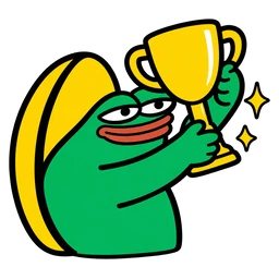 moin frog lifting a trophy