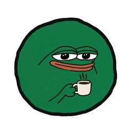 Moin sipping a cup of coffee